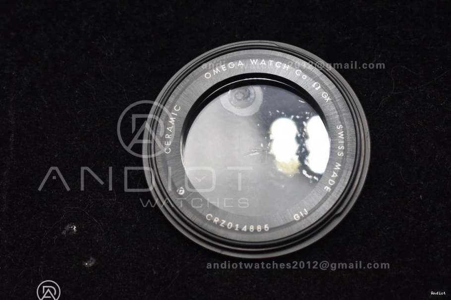 43.5mm 300m Bezel VSF Rubber Dial Seamaster Black Ceramic A8806 1:1 Edition on Black Best RG Strap Black 1230